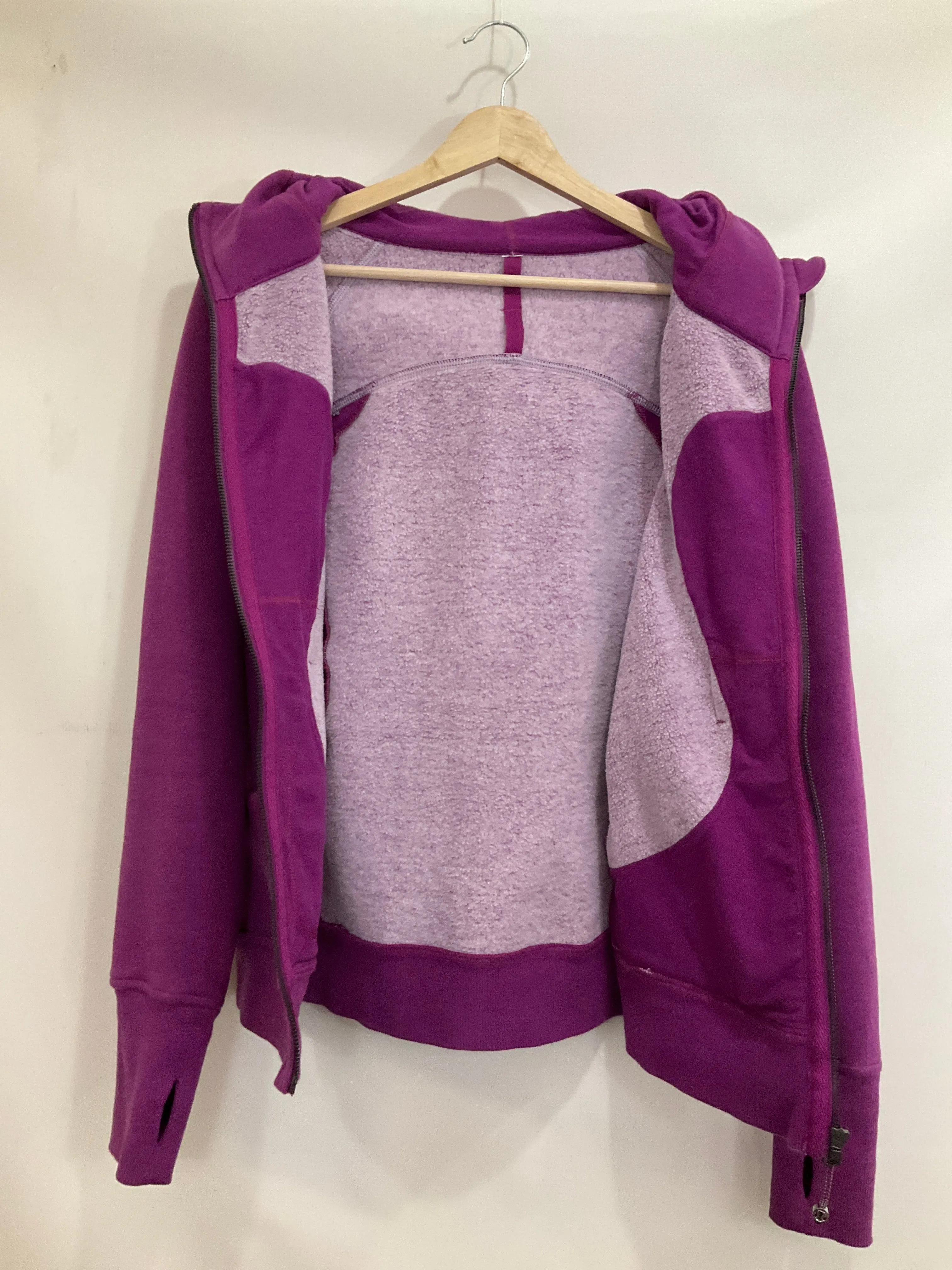 Athletic Sweatshirt Hoodie By Lululemon In Purple, Size: 6