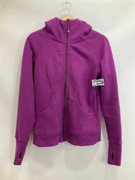 Athletic Sweatshirt Hoodie By Lululemon In Purple, Size: 6