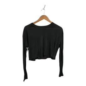 Athletic Top Long Sleeve Crewneck By Cmb In Black, Size: S