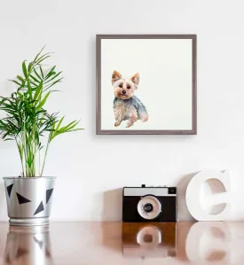 Best Friend - Bestie Yorkie Mini Framed Canvas