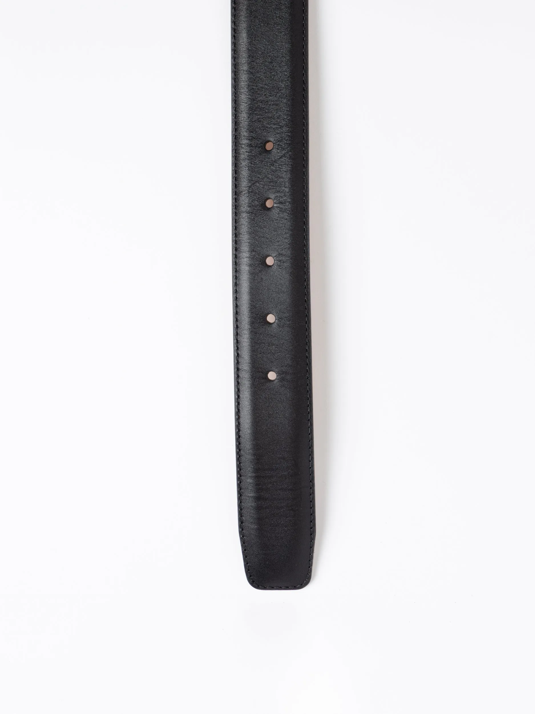 Black Carbon Leather Belt