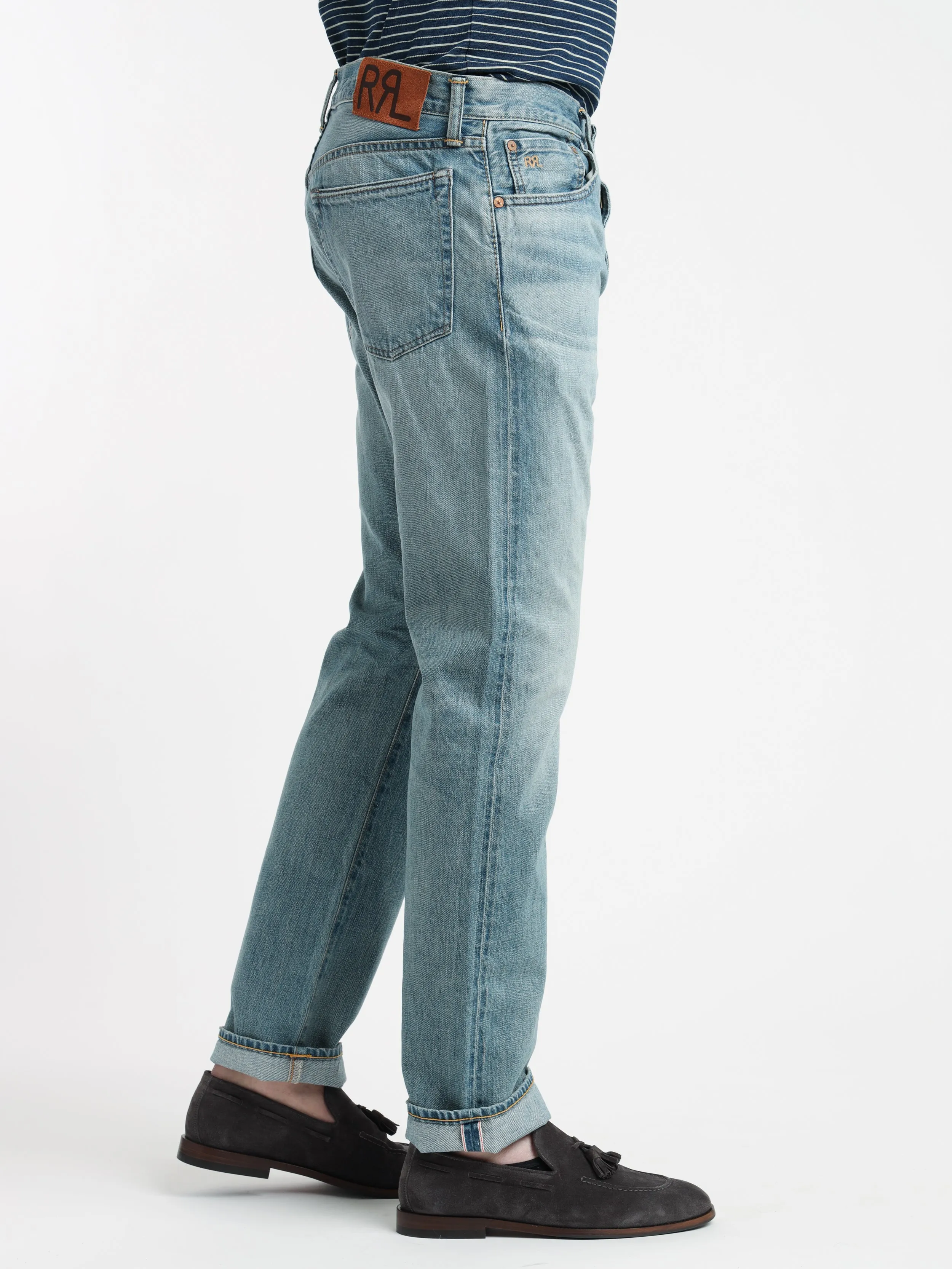 Blue High Slim Fit Lawton Selvedge Jean