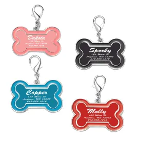 Bone Epoxy Enameled Personalized Dog & Cat ID Tag