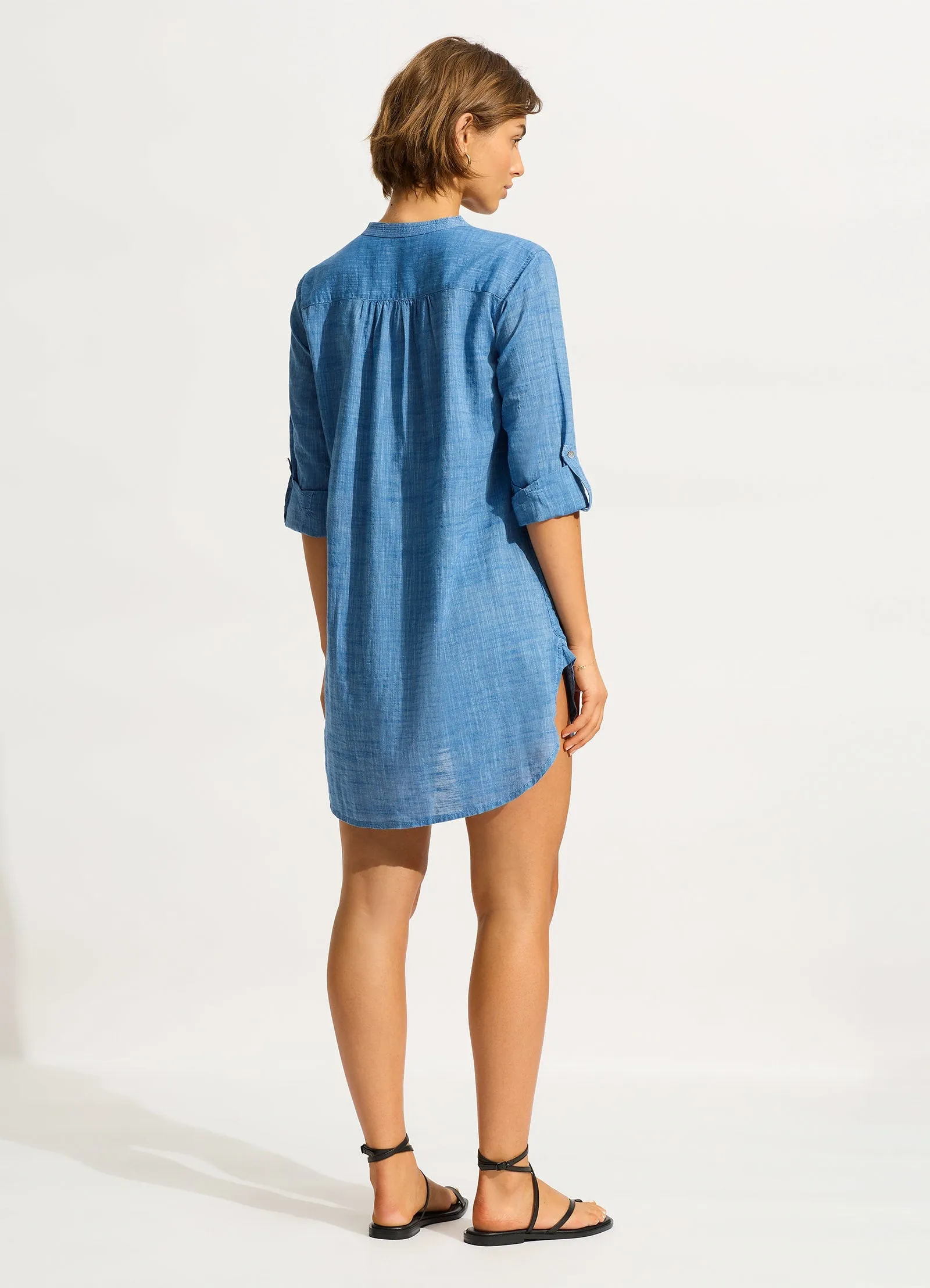 Boyfriend Beach Shirt - Chambray