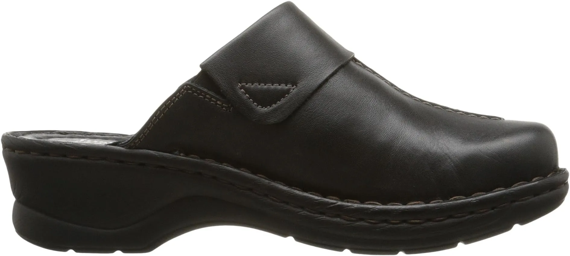 Carole Josef Seibel Clog in Dakota Black Leather