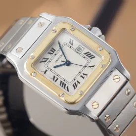 Cartier Santos Carrée Steel and Gold Automatic Movement