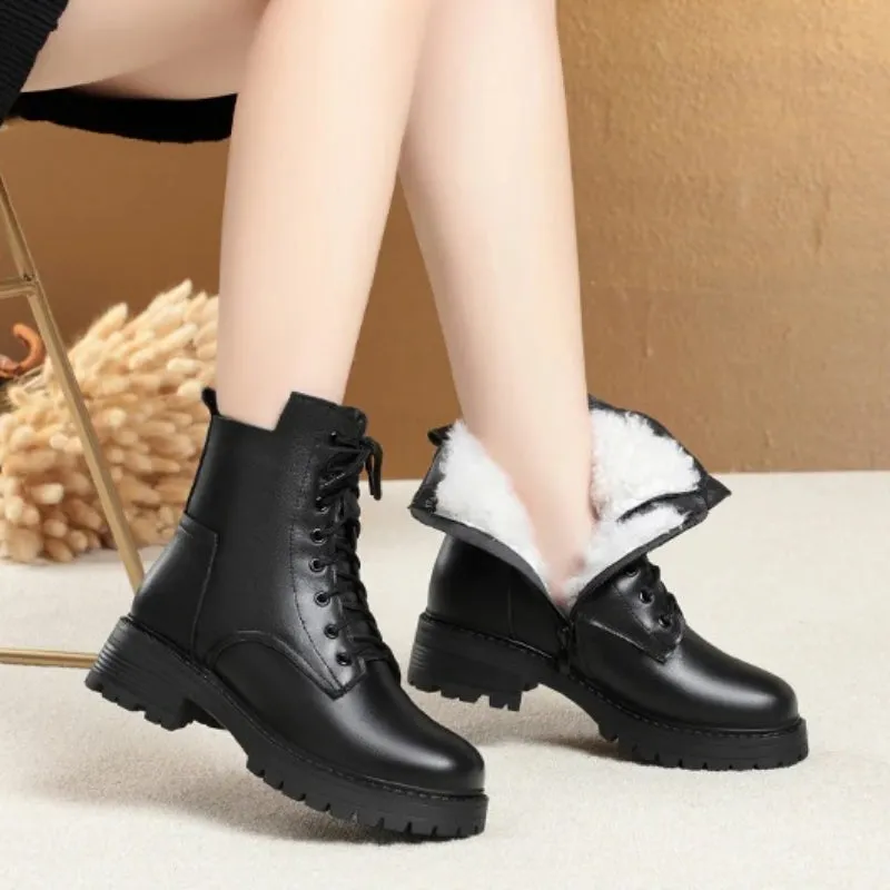 Classic Platform Lace-up Ankle Winter Boots Collection