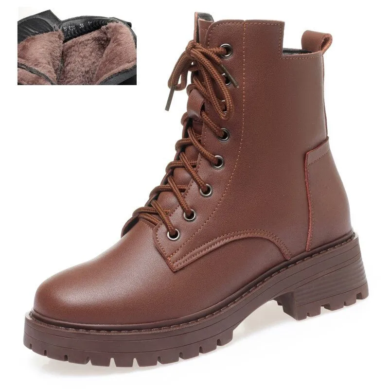 Classic Platform Lace-up Ankle Winter Boots Collection