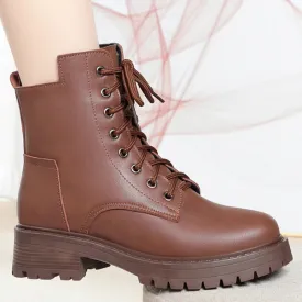 Classic Platform Lace-up Ankle Winter Boots Collection