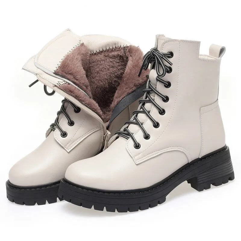 Classic Platform Lace-up Ankle Winter Boots Collection