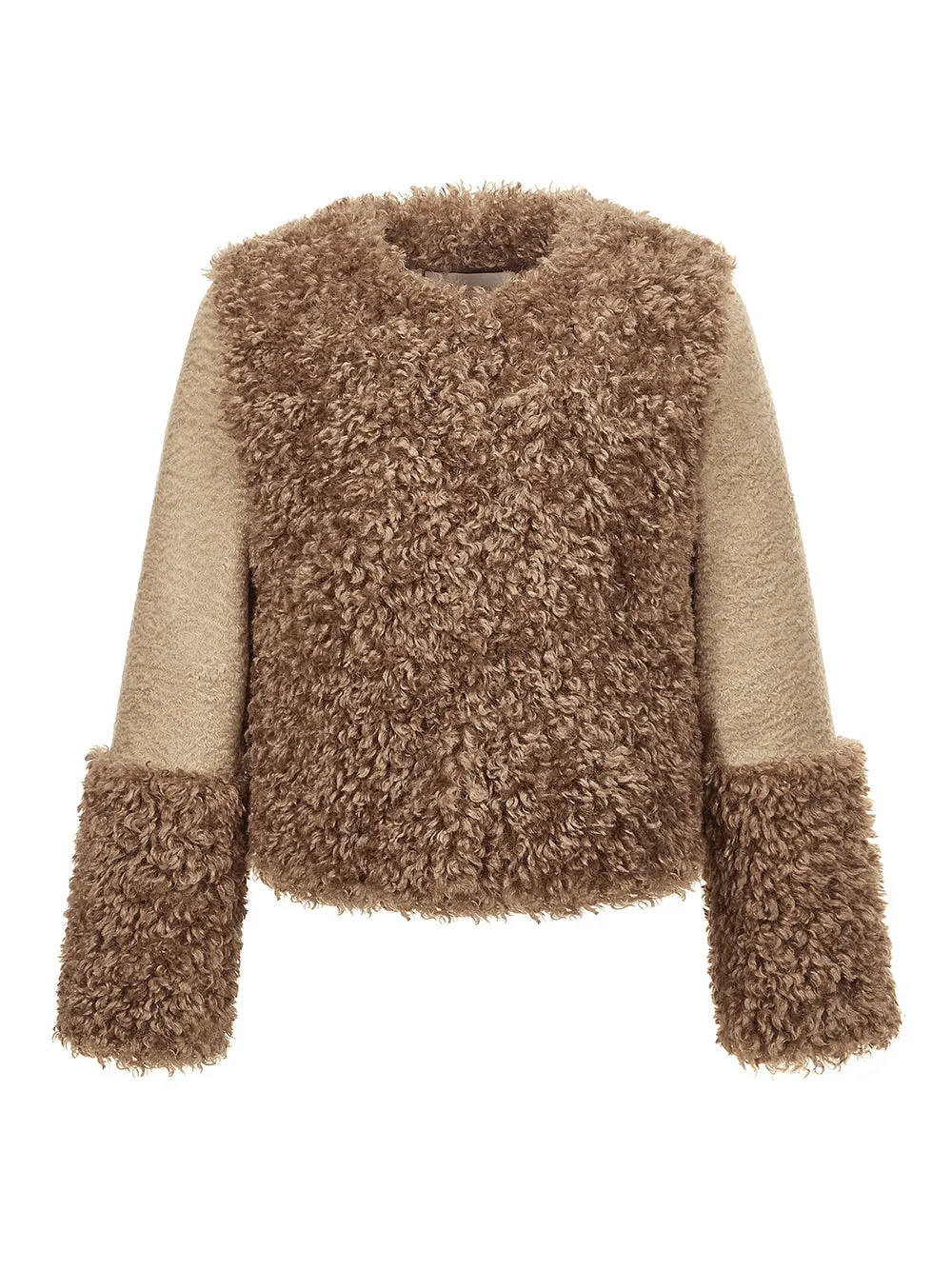 FAUX FUR FURRY JACKET