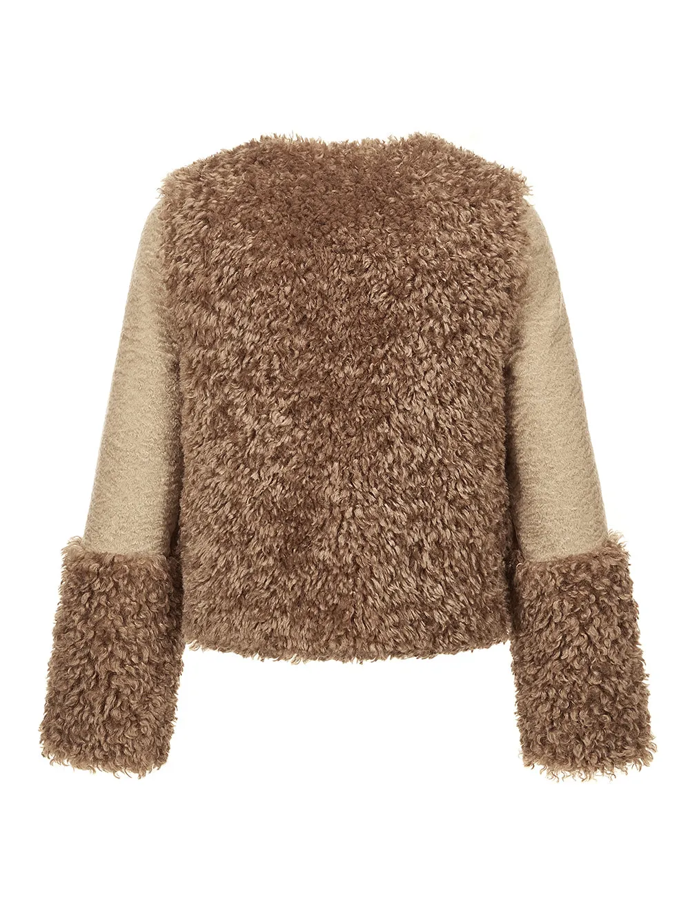 FAUX FUR FURRY JACKET