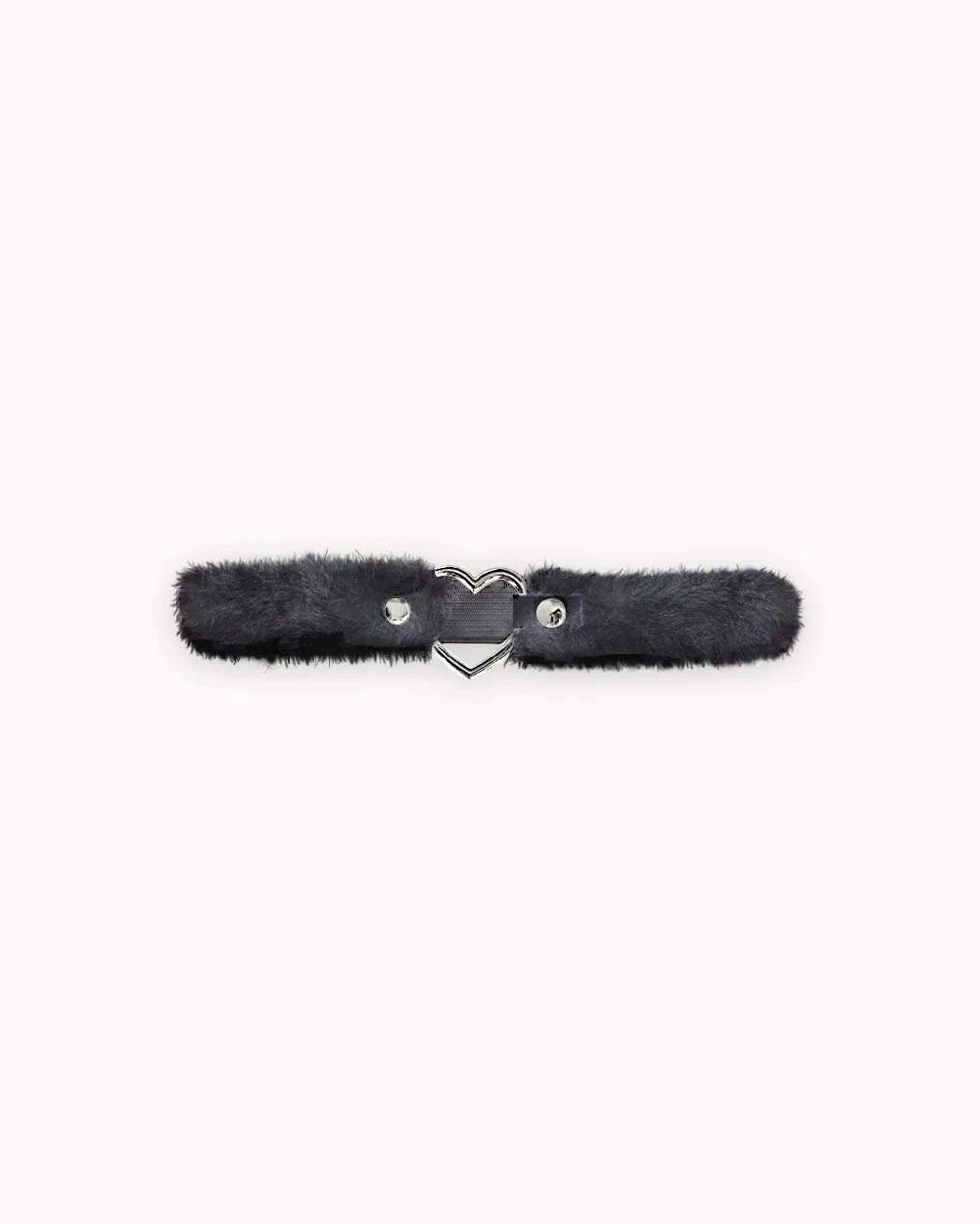 Furry Heart Single Leg Garter