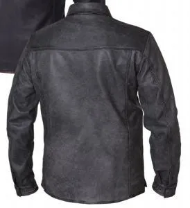 Mens PREMIUM Lightweight Leather Shirt