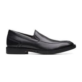 Mens - Un Hugh Step Black Leather