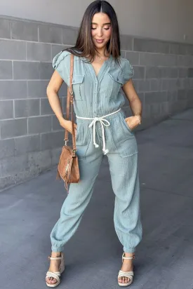 Phoenix Jumpsuit - Ash Olive