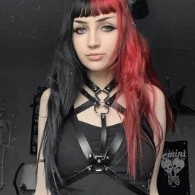 'Slasher' Black Gothic Body Belt Harness