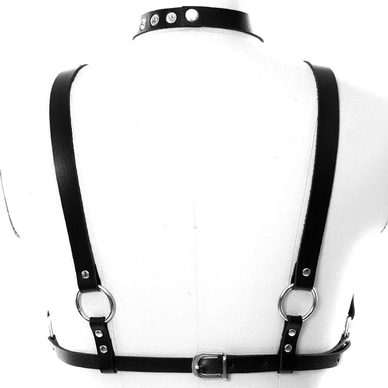 'Slasher' Black Gothic Body Belt Harness