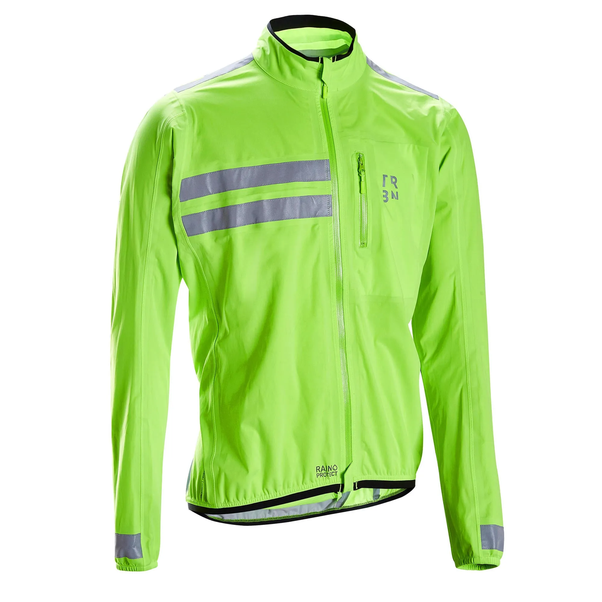 Triban RC500 High-Visibility Showerproof Cycling Jacket Men's